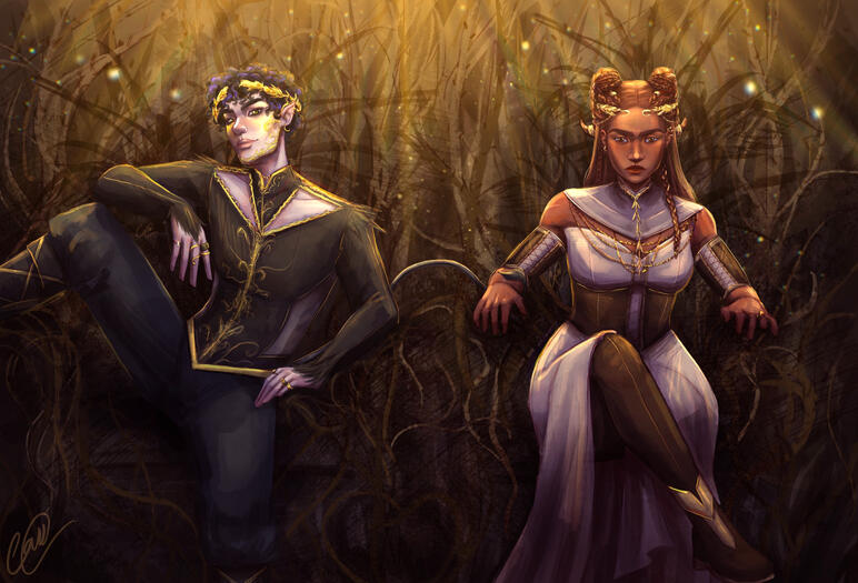 The High King and Queen of Elfhame - Characters from Holly Black&#39;s The Folk of the Air Trilogy