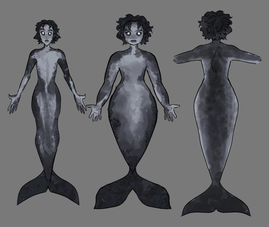Thesis Character Design | What Lies Beyond (or, Mermaids on the Beach)