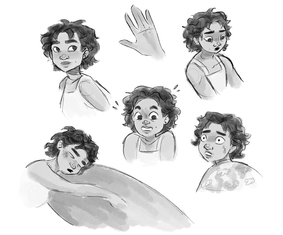Thesis Character Explorations | What Lies Beyond (or, Mermaids on the Beach)