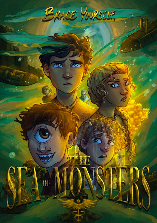 Proposed Poster for The Sea of Monsters by Rick Riordan