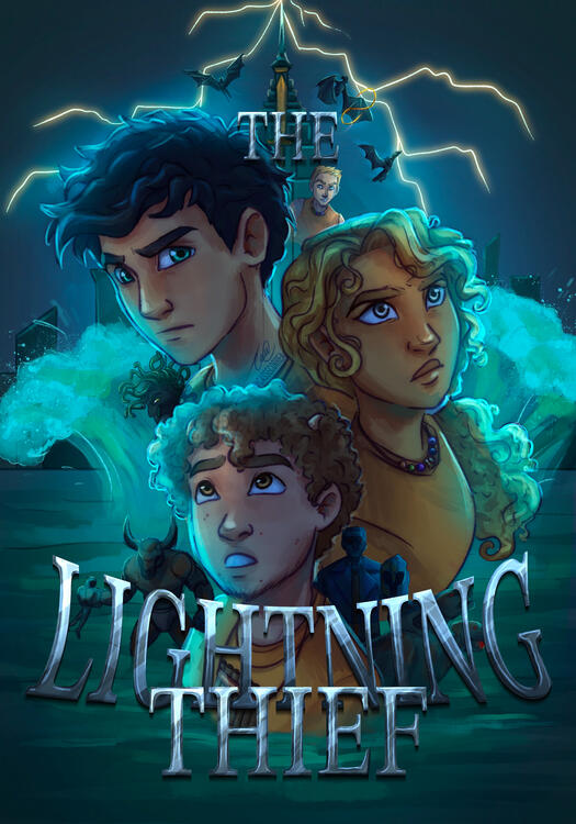 Proposed Poster for The Lightning Thief by Rick Riordan